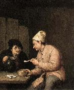 OSTADE, Adriaen Jansz. van Piping and Drinking in the Tavern oil painting artist